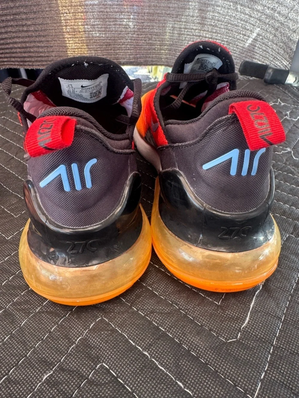 Nike Air Max 270 Red to Orange Gradient Running Shoes